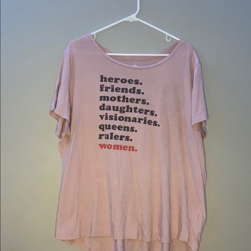 Pink graphic tee